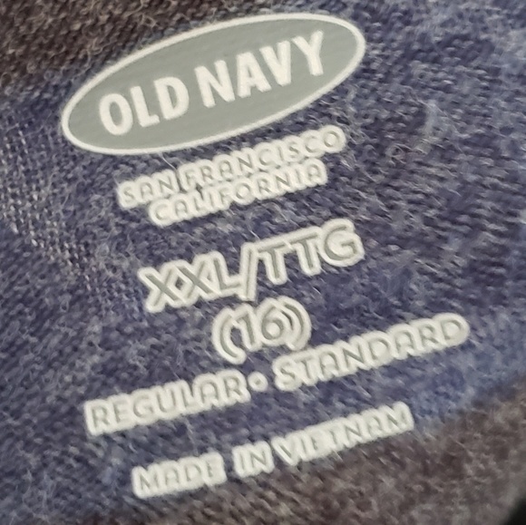 Old Navy XXL plus size blue/gray striped dress - Picture 3 of 3